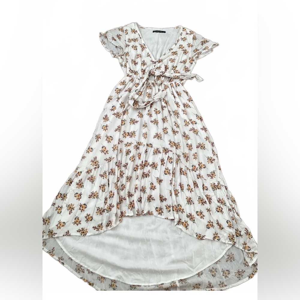 Abercrombie High Low Flowy Floral Midi Dress Size XS